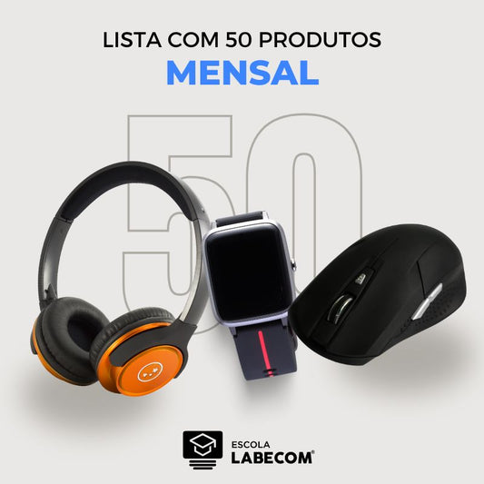 Lista de 50 Produtos Vencedores por Mensal (F1)